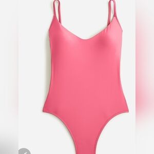 NWT J Crew Womens Scoopneck One Piece Swimsuit pink Size 22 BF162